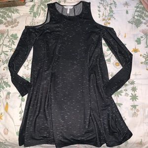 BCBGeneration Women's Cold Shoulder Long Sleeve Dress